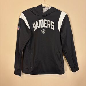 NFL Nike Las Vegas Raiders Black Hooded Pullover Sweatshirt Kid’s Size Large